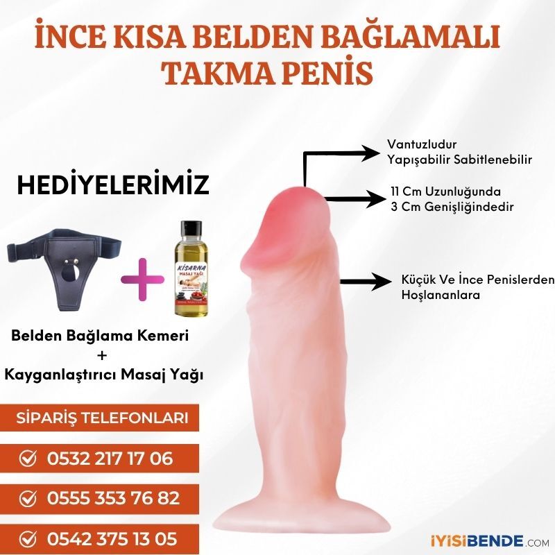 11 Cm Uzunluğunda Kısa İnce Yapay Penis - 1