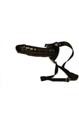 22 Cm Kalın Uzun Belden Bağlamalı Yapay Erkek Penisi - 9