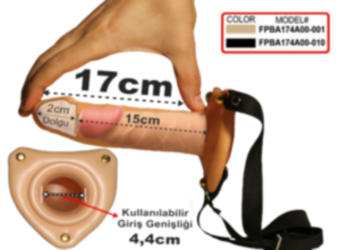Belden Bağlamalı Penis 17 Cm - 2