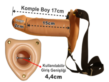 Belden Bağlamalı Penis 17 Cm - 3