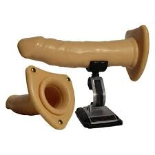 Çiftlere Erkek Kadın Takma Penis Büyük Boy 22 cm Gevşetici Masaj Yağı Hediye - 2