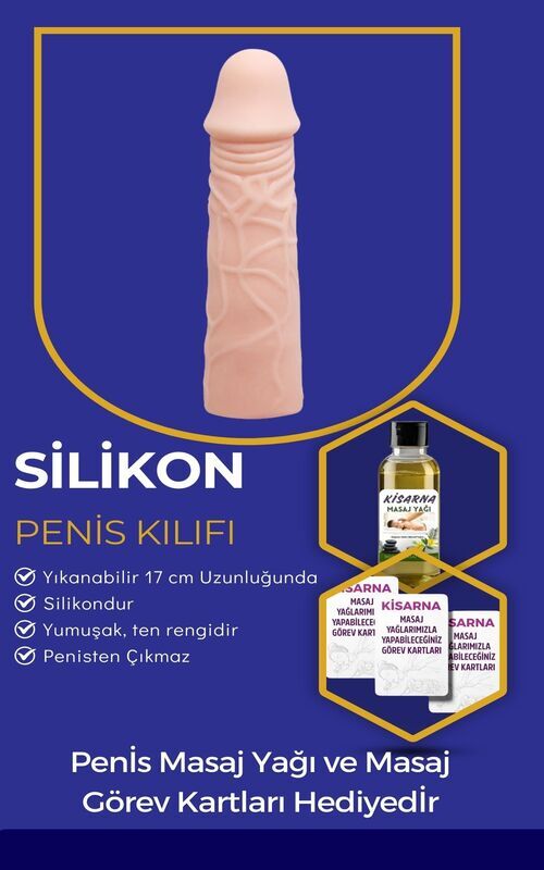 Dolgulu Penis Uzatıcı Prezervatif - 1