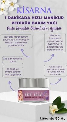 Hızlı Manikür Pedikür Peelingi Lavanta Kokulu Yağ 