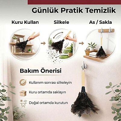Kuyumcu Vitrini, Cep Telefonu Vitrinleri, Ev Vitrinleri Toz Alma Hindi Kuşu Tüyleri - 2