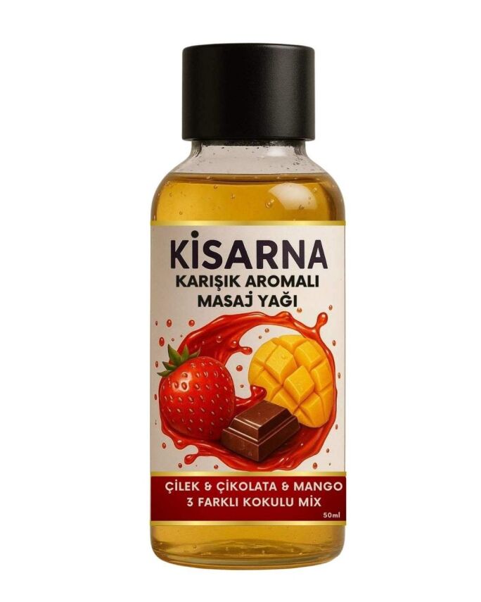 Mango & Çilek Ve Çikolata Kokulu Karışık Aromalı Masaj Yağı Anal Vajinal Kayganlaştırıcı - 3