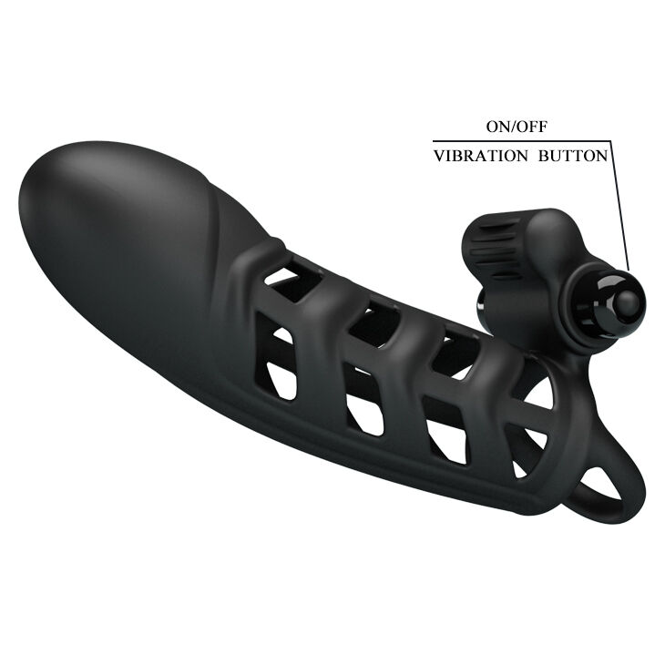 Penis Kılıfı Klitoris Masajlı 10 Titreşimli Kayganlaştırıcı Yağı Hediye - 1