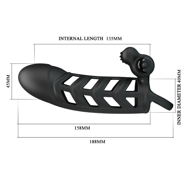 Penis Kılıfı Klitoris Masajlı 10 Titreşimli Kayganlaştırıcı Yağı Hediye - 3