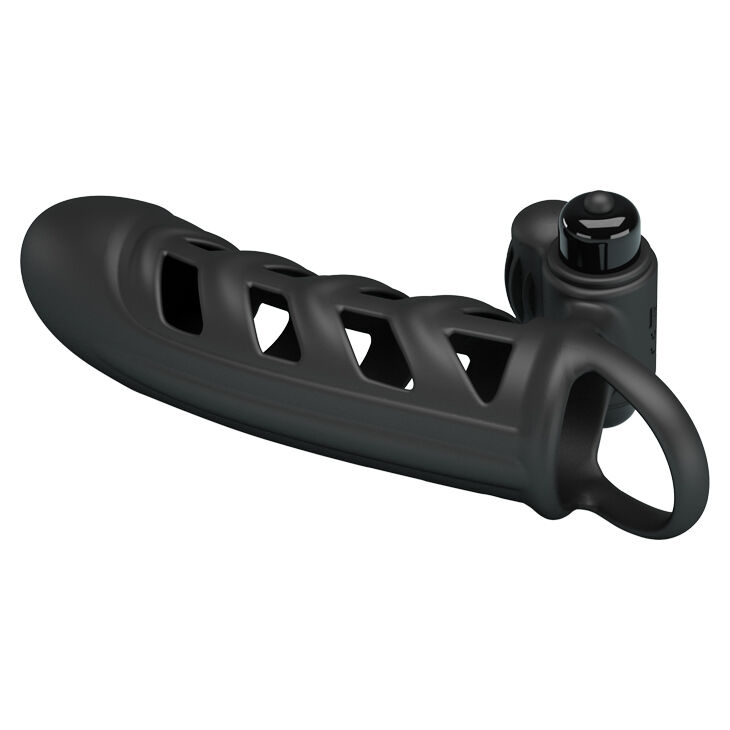 Penis Kılıfı Klitoris Masajlı 10 Titreşimli Kayganlaştırıcı Yağı Hediye - 5