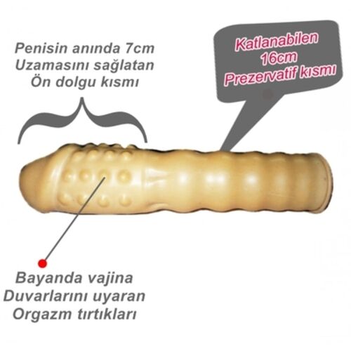 Tırtıklı Uzatmalı Prezervatif Kayganlaştırıcılı Masaj Yağı Hediyeli Seti - 2