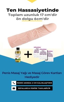 Uzatmalı Penis Kılıfı 6 Cm Dolgulu - 2